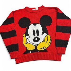 Vintage Mickey And Co. Sweater Womens Medium Mickey Walt Disney‎ Long Sleeve